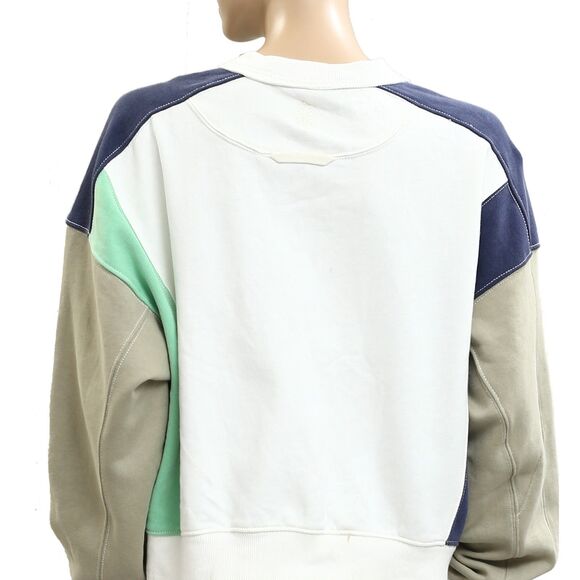 Free People FP Movement Intercept Logo Pullover Sweatshirt Top Printed S 283173 - Picture 8 of 9